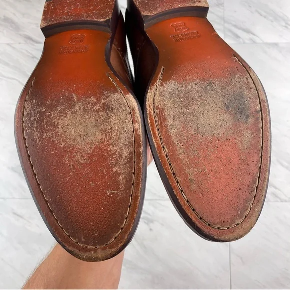 Johnston & Murphy Brown Leather Saddle Brogue Derby Mens Size 13 M - Picture 11 of 15